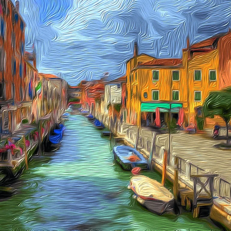 Thumbnail of Image Stylization by Oil Paint Filtering using Color Palettes