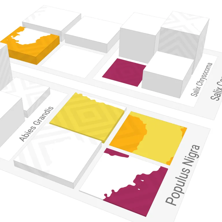 Thumbnail of Procedural Texture Patterns for Encoding Changes in Color in 2.5D Treemap Visualizations